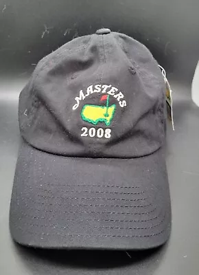 2008 Masters American Needle Hat Black Adjustable One Size  N.O.S. With Tags! • $29.99