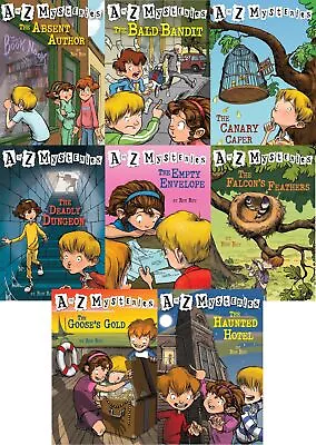 A To Z Mysteries Boxed Set Books A To H: The Absent Author The Bald Bandit... • $78.75