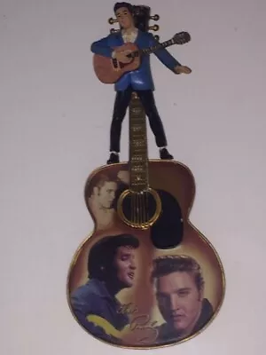 V. RARE: Elvis Hanging Guitar Ornament Bradford Exchange 'Heartbreaker' **EX** • $66.92