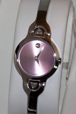 New Ladie's Movado Kara Pink 0605605   Movado Factory Diamond Swiss Made Watch. • $595