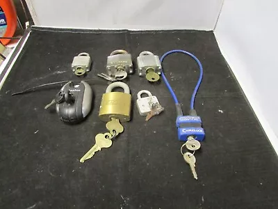 Vintage And  Padlocks With Keys Master Eagle Crown Mix • $19.99