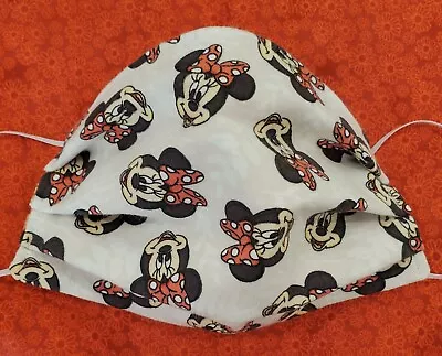Disney Minnie Mouse Floral Face Mask Nose Wire Filter Pocket Reversible 2 In 1 • $16.99