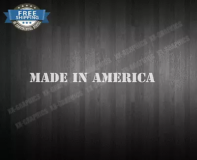 Made In America Decal Sticker Windshield Banner Car Truck SUV  • $8.99