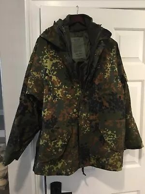 Mil-Tec Waterprooof Flektarn Camo Jacket With Fleece Liner- Large • $69