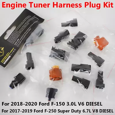 For 2017-19 Ford F-250 6.7L & 2018- 20 F-150 3.0L Tuner Harness Plug Kit Rebuild • $19.99