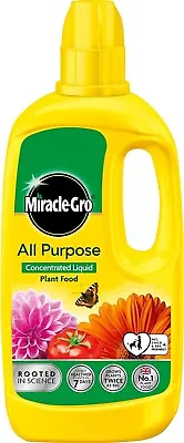 Miracle-gro Grow All Purpose Liquid Plant Food Feed Concentrated Fertiliser • £6.39