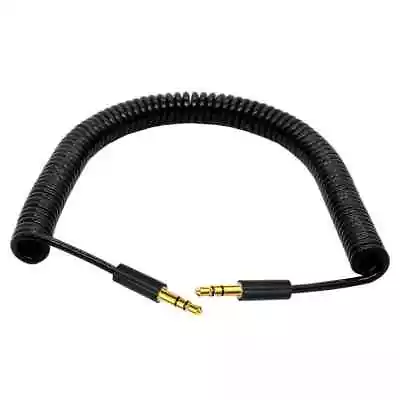 3 Pole 3.5mm TRS Male To 3 Pole Male Stereo Audio Spring Aux Coiled Cable - 3m  • £5.95