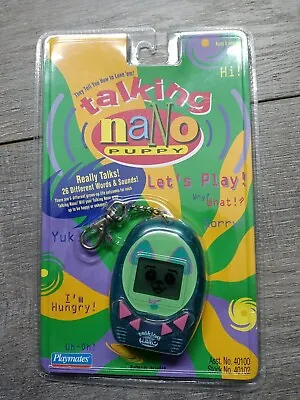 Vintage 1997 Playmates Toys Talking Nano Puppy Virtual Pet W/ Instructions Nib • $120