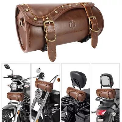 Vintage Motorcycle Front Luggage Fork Bag For Harley Sportster XL883 XL1200 • $39.99