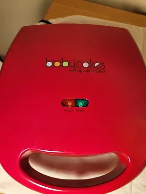Babycakes Cupcake Maker Non-stick Red Model CC-96RD Mini Pies USED TESTED • $13.99
