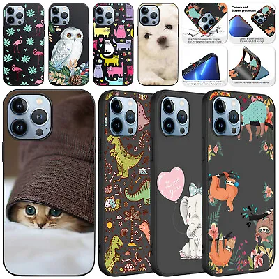 Cute Animal Phone Case For IPhone 14 Pro Max 11 12 13 XR 15 Gel Shockproof Cover • $7.89