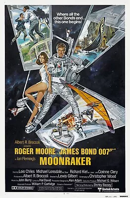 Moonraker Movie Poster (a)  : 11 X 17 Inches : Roger Moore James Bond 007 • $13.96