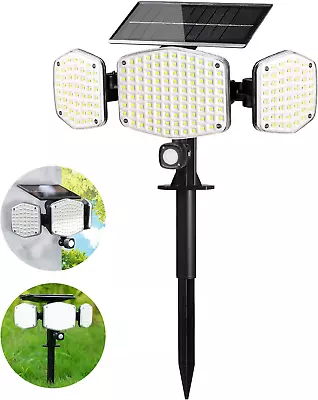 Solar Motion Lights Outdoor With Ground Stake IP65 Waterproof 208 LED Super Br • $28.99