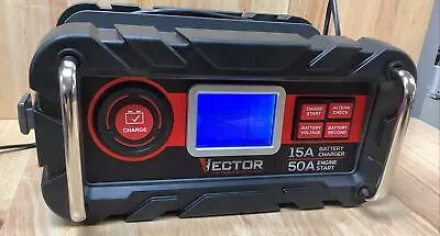 Vector 15 Amp Automatic 12V Battery Charger W/50 Amp Engine Start BC15BV • $50