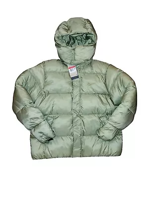 Nike Life Therma-Fit Mens L Light Green Puffer Jacket $350 HOODED Bubble Coat • $158.99