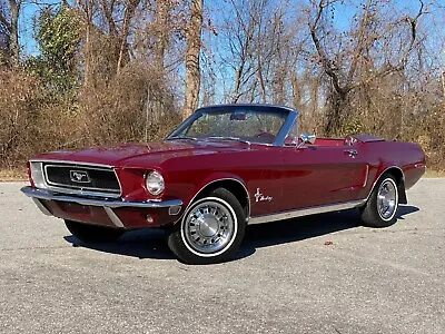 1968 Ford Mustang Maroon | 24x36 Inch POSTER | Vintage Classic Car • $23.99