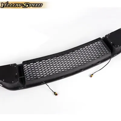 Fit For 2015 16 17+ Ford Mustang Front Upper Grill Mesh Grille W/ DRL LED Light • $41.10