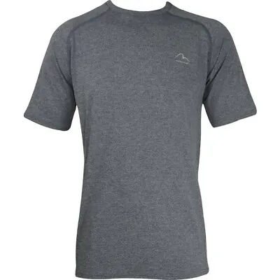 £10 • Buy More Mile Train To Run Mens Running Top Grey Sports Workout Short Sleeve T-Shirt