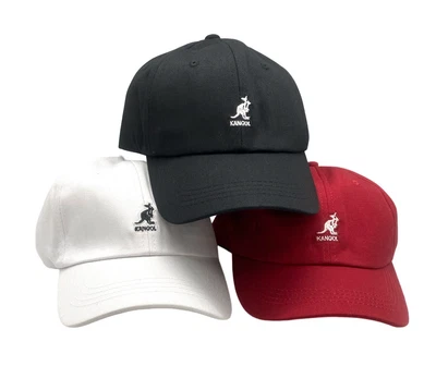 $14.99 • Buy Baseball Style Cap Kangol Logo Adjustable Red, White, Black Curved Visor