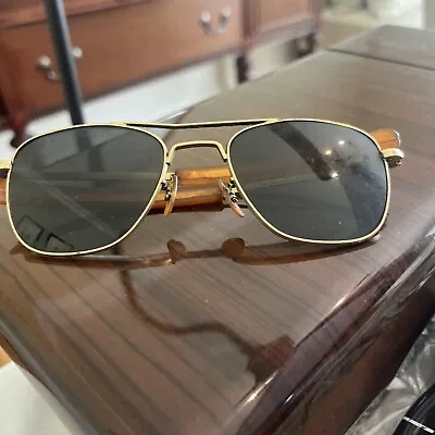 Randolph Aviator Sunglasses Vintage Rare 5 1/4 • $90