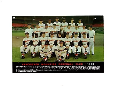 Original 1962 Vancouver Mounties 5.5x8.75 Team Photo Post Card • $95