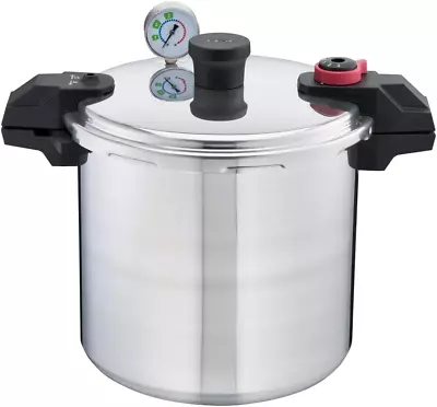 Pressure Cooker Aluminum Pressure Canner 22 Quart 3 PSI Settings Cookware Po • $86.93