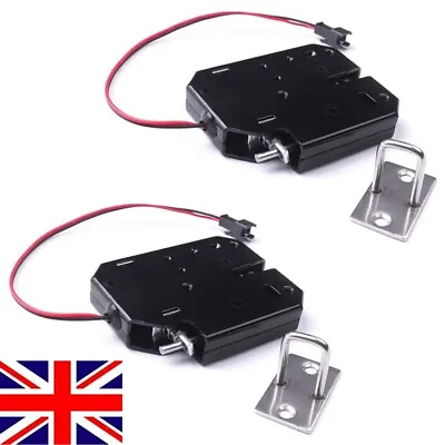 2X 12V Electromagnetic Security Electric Magnetic Lock Door Access Control Lock • £15.99