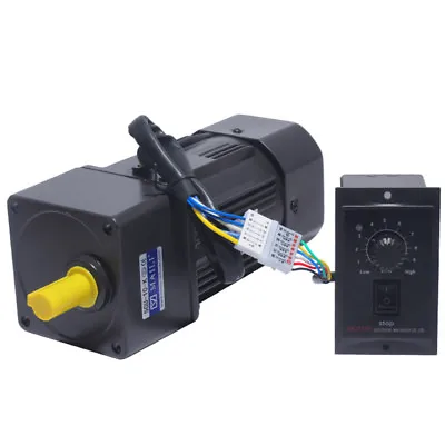 220V 60W AC Gear Reducer Motor Variable Speed Reversible Motor + Governor 1:10 • $135.99