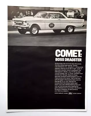 1964 Mercury Comet Dragster Drag Racing Car Photo Original Print Ad • $9.75