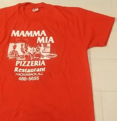 Used Clothes/T-Shirt/Mamma Mia Pizzeria Restaurant/Stedman Hi-Cru/Stedman/80'S-9 • £90.33