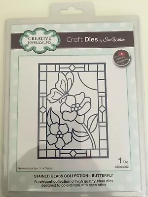 Creative Expressions Sue Wilson Dies Stained Glass Collection Butterfly New • $4.24