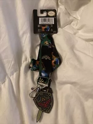 The Legend Of Zelda Lanyard With 3D Rubber Shield Keychain New • $12