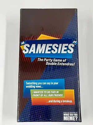 $36.05 • Buy Samesies The Party Game Of Double Entendres! From Creators Of What Do You Meme?