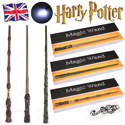 Harry Potter LED Magic Wand Hermione Dumbledore Wands Cosplay Toy Gifts W/ Boxed • £8.59
