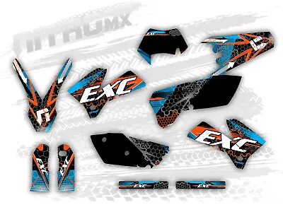 NitroMX Graphic Kit For KTM EXC EXC-F 125 250 300 450 525 2005 2006 2007 Enduro • $159.90