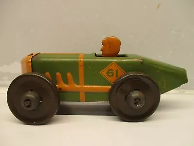 Marx Tin Litho #61 Racer Nice 1929 Race Car Missing Part Of The Friction Drive • $110