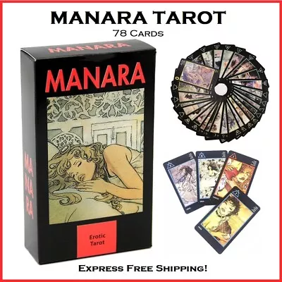 Manara Erotic Tarot: Tarot Deck 78 Cards Oracle English Version Game Card New • $8.03