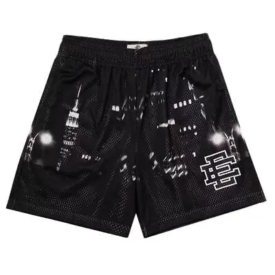 Short Ee Basic City Emanuel Skyline Fitness Eric Casual Gym Men New York Sports • $14.49