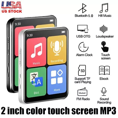 Support 128G MP3 Player Bluetooth HiFi Lossless Sound Music Recorder FM Radio US • $15.55