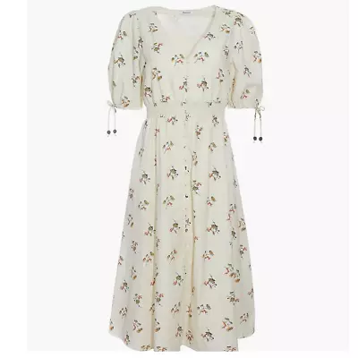 Madewell Floral Short Sleeve Midi Dress Size M Medium • $39.99