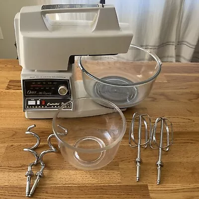 Vintage Oster Regency Kitchen Center 12 Speed Mixer With Bowl Beaters Works • $49.99
