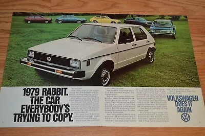 ★1979 Vw Rabbit Original Vintage Advertisement Print Ad 79 • $9.99