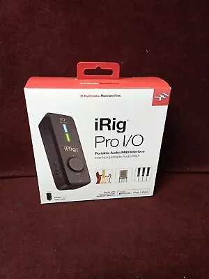 IK Multimedia IRig Pro I/O Portable MIDI Interface ( For Iphone IPad Ipod)-New • $130