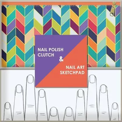 Nail Polish Clutch + Nail Art Sketchpad By Chronicle Books (Paperback) • $1.09