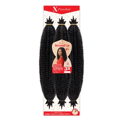 $14.99 • Buy Outre Crochet Braids X-Pression Twisted Up 3X Springy Afro Twist 24 