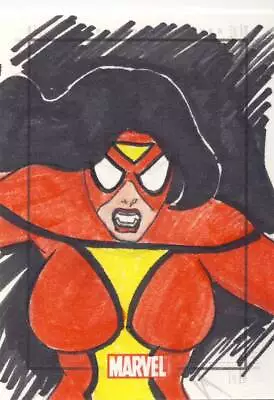 2010 Marvel Heroes And Villains Sketch Card Unsigned Spiderwoman • $79.99