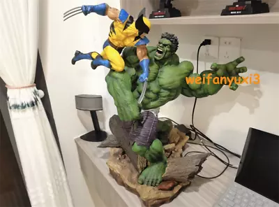 US STOCK 13'' Marvel Hulk VS. Wolverine PVC Figure Statue Model Toy Collection • $156.24