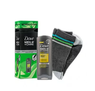 Dove Men + Care Sport Active Bodywash And Socks Gift Set • £8.50