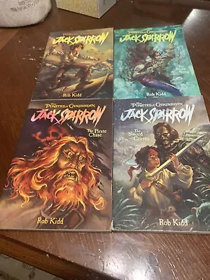 $5.30 • Buy Lot 4 Rob Kidd Disney Pirates Of The Caribbean Jack Sparrow Books 1 2 3 4