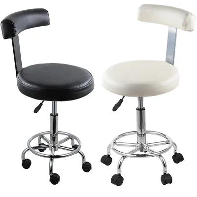 Swivel Salon Stool Adjustable Tattoo Facial Massage Spa Beauty Barber Chair Seat • £30.95